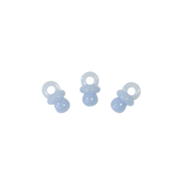 Sachet de 10 tétines de décoration - Bleu