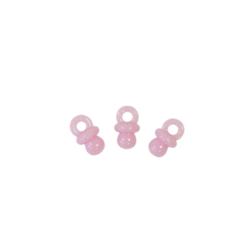 Sachet de 10 tétines de décoration - Rose