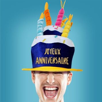 Chapeau Gâteau d'Anniversaire - Joyeux Anniversaire