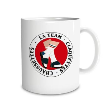 Mug "La Team Claquettes Chaussettes" - Collection Claquettes Chaussettes | jourdefete.com