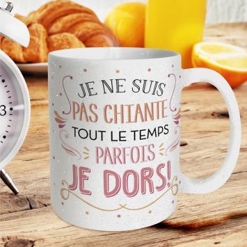 Mug à paillettes - Je ne suis pas chiante…