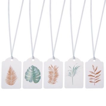 5 Étiquettes avec Ruban - Nature Addict | jourdefete.com