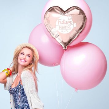 Ballon aluminium Cœur Future Mariée
