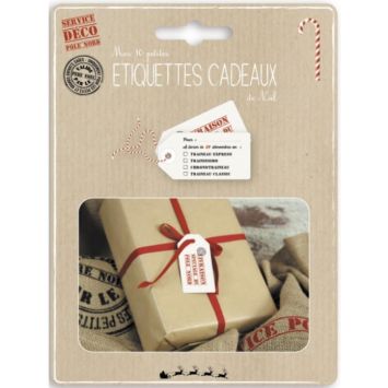 10 Étiquettes Cadeaux de Noël