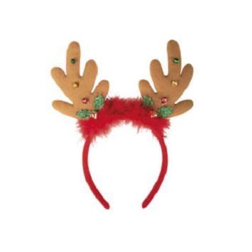 serre-tete-renne-clochettes-plumes-noel | jourdefete.com