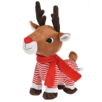 Peluche renne musicale de 33 cm