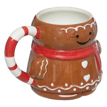 Mug en forme de bonhomme de pain d'épices de Noël - 30 cl