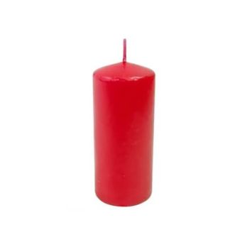 bougie décorative rouge de 11 cm | jourdefete.com