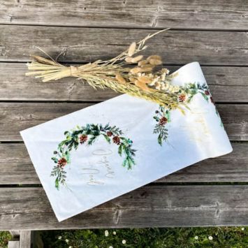 Chemin de table Velours - Collection Noël Forêt Enchantée