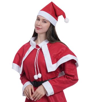 Bonnet de Père Noël en feutrine pour adulte