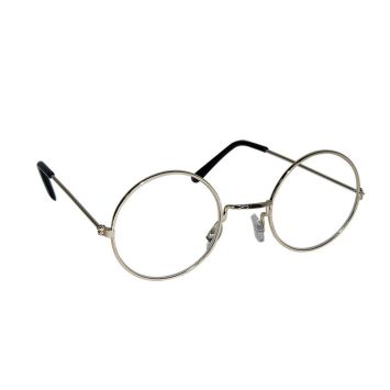 Lunettes dorées de Père Noël avec verres