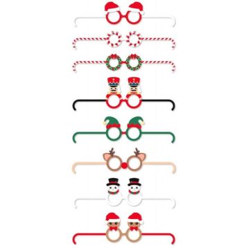 8 lunettes rigolotes en carton pour noel | jourdefete.com
