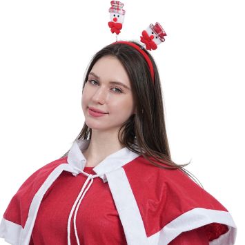 Serre-tête Noël Bonhommes de Neige pour soirée festive | jourdefete.com