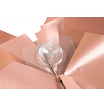 Nœud à tirer géant automatique rose gold métallique - 58cm