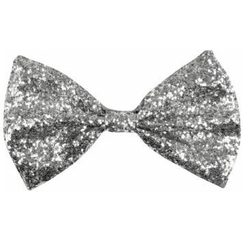 Noeud Papillon - Paillettes - Argent