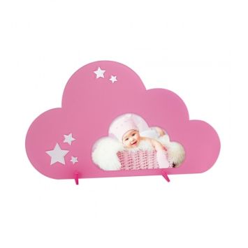 Cadre Photo Nuage Rose Framboise