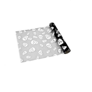 Chemin de Table Organza - Têtes de Mort