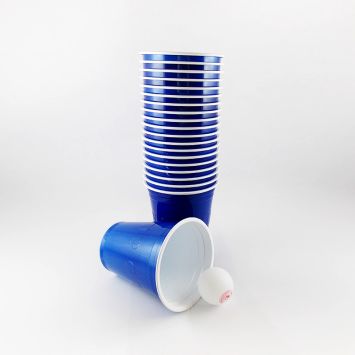 Gobelets "Beer Pong" x20 - Bleu