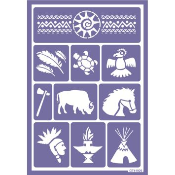 Pochoir Indien Grim'Tout
