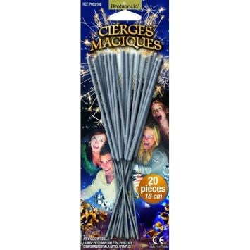 Blister de 20 cierges magiques - 18 cm