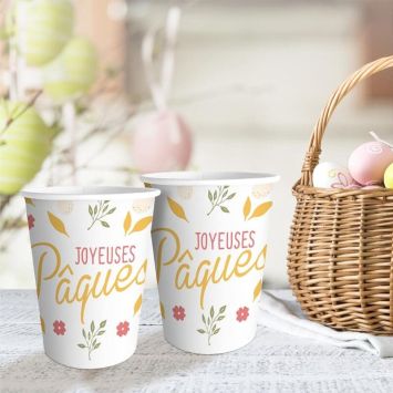 Pack de 6 gobelets - Joyeuses Pâques