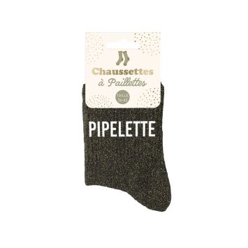 Paire de chaussettes à paillettes pour femme - Modèle au choix
