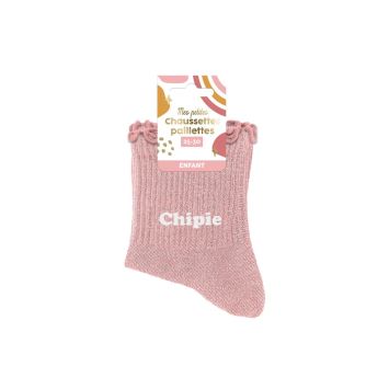 Chaussettes pailletées enfant avec inscription, un cadeau pour une fille de 3-6 ans | jourdefete.com