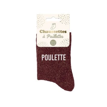 Paire de chaussettes à paillettes pour femme - Modèle au choix