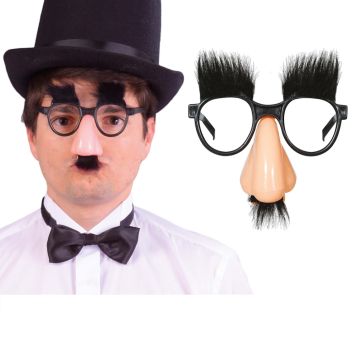 Paire de lunettes avec nez, sourcils et moustache de Groucho