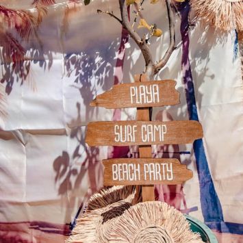 Panneau directionnel - Collection Beach and Surf Party
