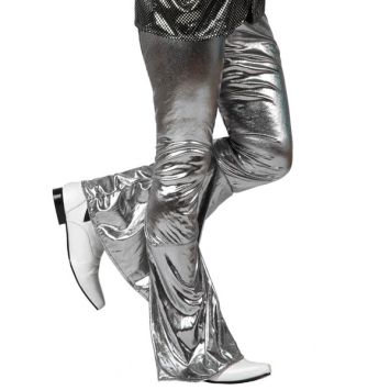 Pantalon Pattes d'Eph Disco Argent 