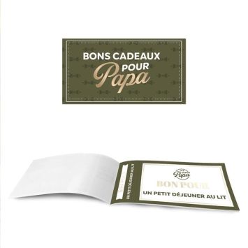 Chéquier Cadeau " Pour Papa "
