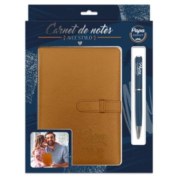 Coffret Carnet de Notes et Stylo "Papa Parfait" - Collection Papa Parfait