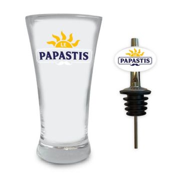 Coffret cadeau verre à pastis le papastis