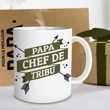 Mug - Papa chef de tribu