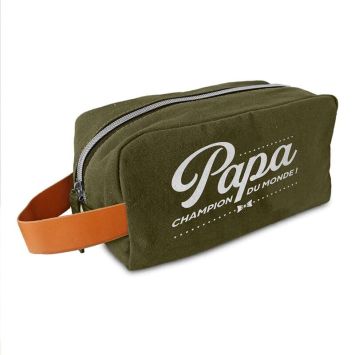 Trousse de Toilette " Papa Champion du monde "