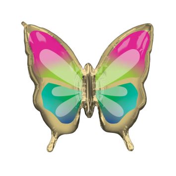 ballon aluminium helium papillon | jourdefete.com