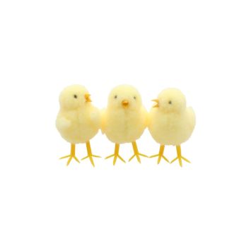 Poussin jaune - 4 x 4 x 7 cm - Modèle Aléatoire | jourdefete.com