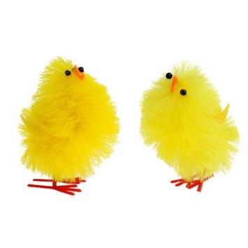 Boite de 6 Poussins en Chenille de Soie