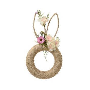 Couronne en forme de lapin à suspendre - 39 cm - Pâques
