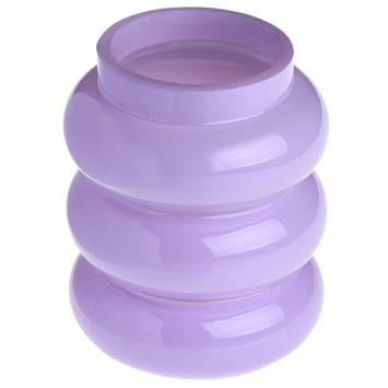 Vase ondulé parme 6 x 8,5 cm, un élément déco tendance et raffiné | jourdefete.com