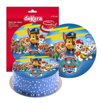 Disque en Azyme Pat'Patrouille - Paw Patrol™ - 20 cm