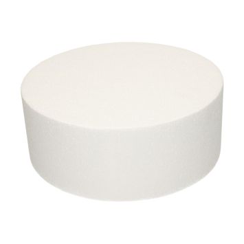 Cake Dummy rond en polystyrène - 25 x 10 cm