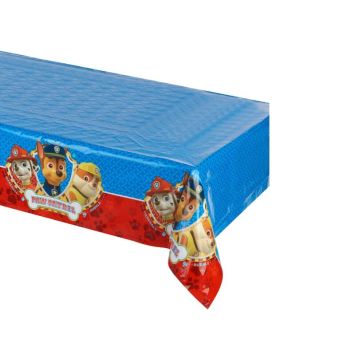 Nappe en plastique bleue et rouge Pat'Patrouille 120 x 180 cm