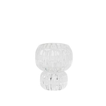 Tombez sous le charme de ce splendide bougeoir double transparent pour votre événement | jourdefete.com