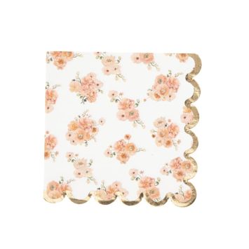 Utilisez ces jolis serviettes de la collection Peachy pour la table de votre événement | jourdefete.com