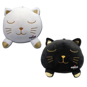 Peluche chat or collection miaou couleur aléatoire blanche ou noire