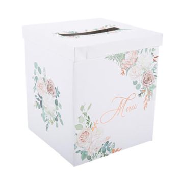 Urne végétale et rose gold | jourdefete.com