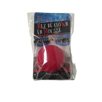 Nez de clown rouge en mousse - 5 cm | jourdefete.com