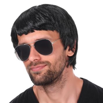 Perruque Tyler cheveux noirs pour homme
